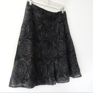 Shin Choi Wool Embroidery Skirt with Lining S 4